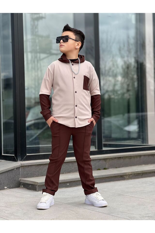 Ütkkids Joger gomlek pantolon erkek cocuk bayramlık tarz takım